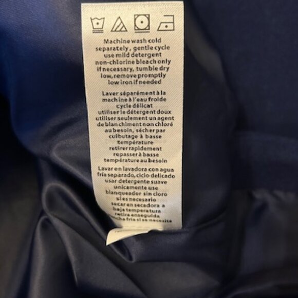 Draper James Dazzling Blue Water Resistant Long Sleeves Faux Wool Walker Coat - Picture 8 of 9